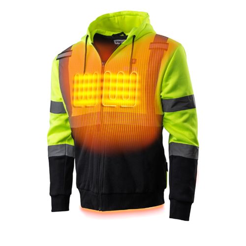 Gobi Beam Men's Workwear Heated High-Vis Hoodie image thumbnail