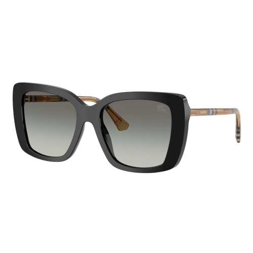 Burberry Womens BE4456 Sunglasses Black/Grey Gradient, Size 54 frame image thumbnail