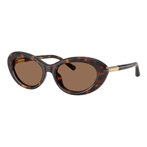 Dolce & Gabbana Womens DG4519 Sunglasses Havana/Dark Brown, Size 54 frame image thumbnail