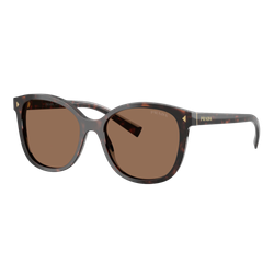 Image of Prada Womens PR 22ZS Sunglasses Tartaruga Radica/Dark Brown, Size 53 frame