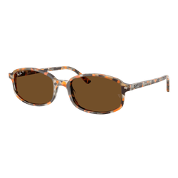 Image of Ray-Ban Polarized Sam Sunglasses Polished Havana Brown Grey/Brown Polarized, Size 54 frame