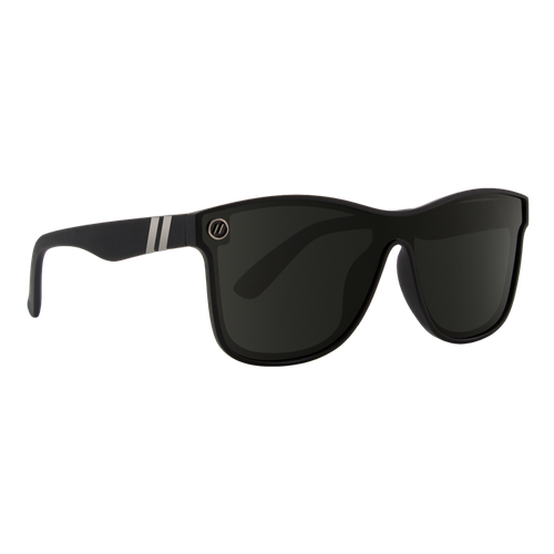 Blenders Millenia X2 Nocturnal Sunglasses, Matte Rubberized Solid Black/Polarized Smoke image thumbnail
