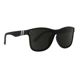 Image of Blenders Millenia X2 Nocturnal Sunglasses, Matte Rubberized Solid Black/Polarized Smoke