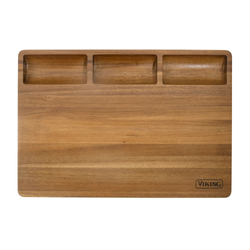 Image of Viking Acacia 20-Inch Reversible Butcher Block Prep and Carving Board