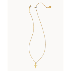 Image of Kendra Scott Gold Cross Pendant Necklace 
