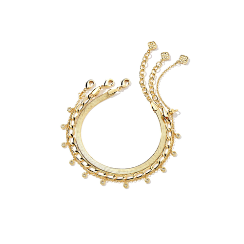 Kendra Scott Kassie Set of 3 Bracelets Gold image thumbnail