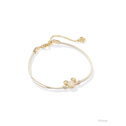 Image of Kendra Scott Disney Gold Mickey Mouse Corded Bracelet, Iridescent Drusy