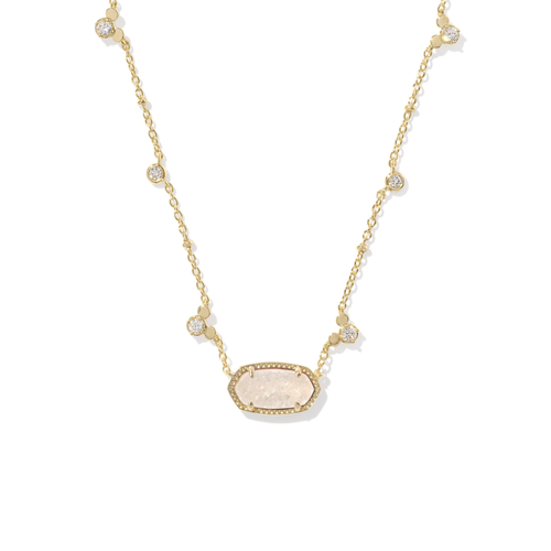 Kendra Scott Disney Gold Mickey Mouse Elisa Short Pendant Necklace, Iridescent Drusy image thumbnail