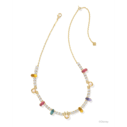Image of Kendra Scott Disney Gold Mickey Minnie Mouse Tennis Necklace, Multi Mix
