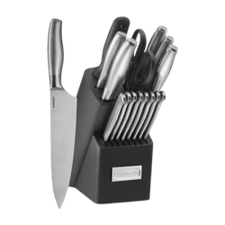 Image of Cuisinart Artiste Collection 17-Piece Knife Block Set, Stainless Steel