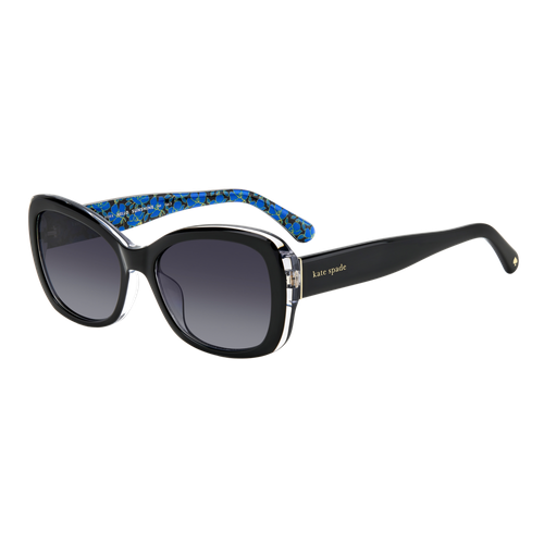 Kate Spade Elowen Sunglasses Black/Dark Grey Gradient, Size 55 frame image thumbnail