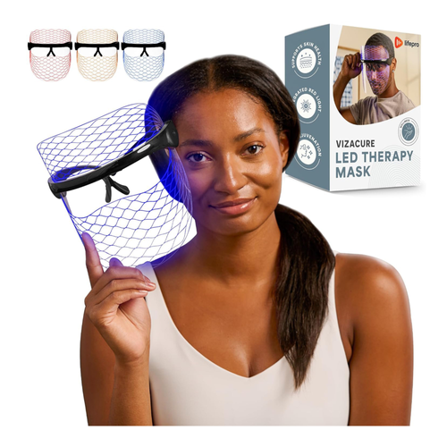 Lifepro VizaCure LED Face Mask Black image thumbnail