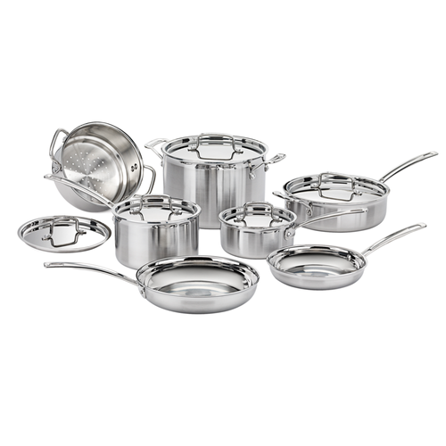Cuisinart MultiClad Pro Triple Ply Stainless Cookware 12-Piece Set image thumbnail