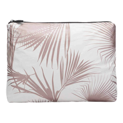 Image of ALOHA Collection Day Palms Mid Pouch Rose Gold