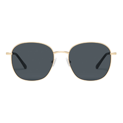 Image of Quay Womens Polarized Jezabell Sunglasses, Gold/Smoke Polarized