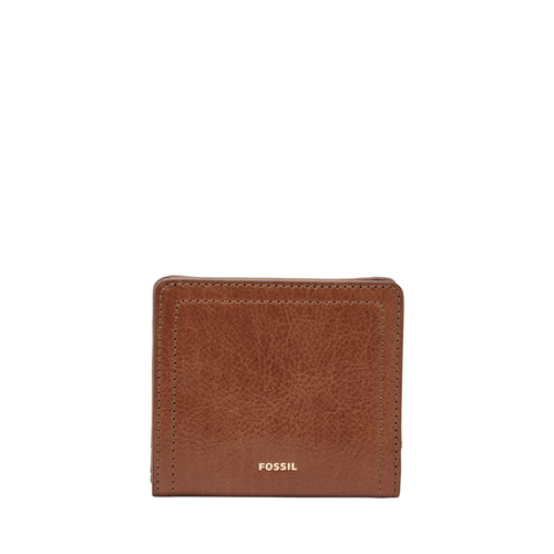 Fossil Logan Leather Small RFID Bifold Wallet, Brown image thumbnail