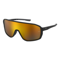 Image of Under Armour Gameday Mirror Sunglasses Matte Black/Orange Mirror
