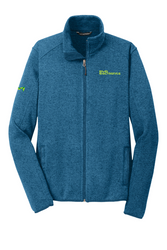 Image of Men's Sweater Fleece Jacket Medium Blue Heather (Decorated on Demand)