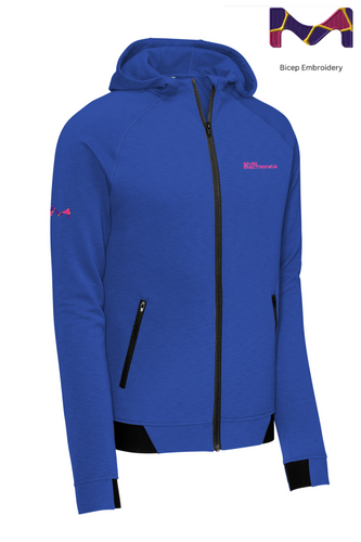 Men's Moisture Wicking Full Zip Hoodie (Decorated on Demand) image thumbnail