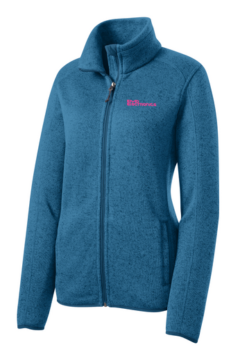 Women's Sweater Fleece Jacket (Decorated on Demand) image thumbnail