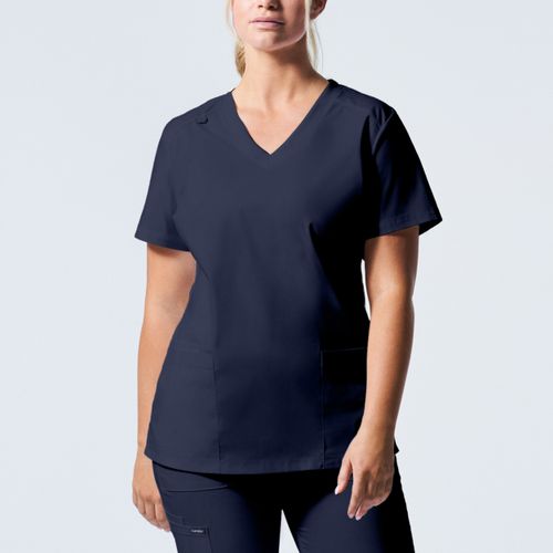 ProFlex Women's 3-Pocket V-Neck Scrub Top - True Navy image thumbnail
