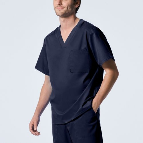 ProFlex Men's 2-Pocket V-Neck Scrub Top - True Navy image thumbnail