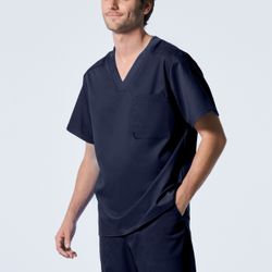 Image of ProFlex Men's 2-Pocket V-Neck Scrub Top - True Navy