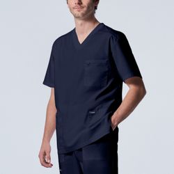 Image of ProFlex Men's 4-Pocket V-Neck Scrub Top - True Navy