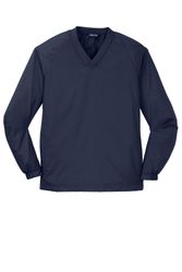 Image of Sport-Tek V-Neck Raglan Wind Shirt