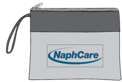 Image of Heathered Frost Grey Wristlet Pouch