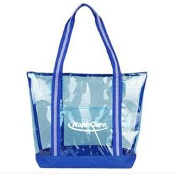 Image of Clear Tote W/Zipper