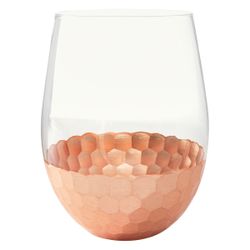 Image of Rose Gold Stemless Wine Glass