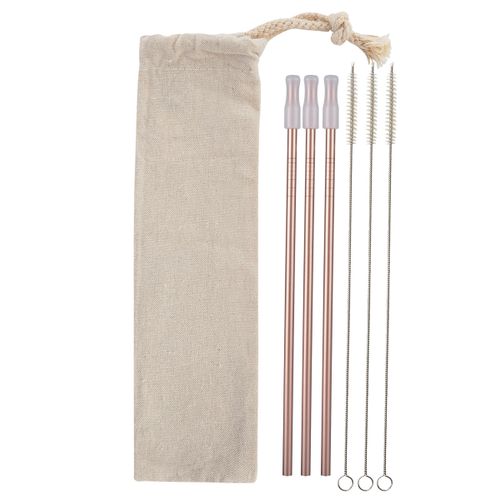 Rose Gold Resuable Straws image thumbnail