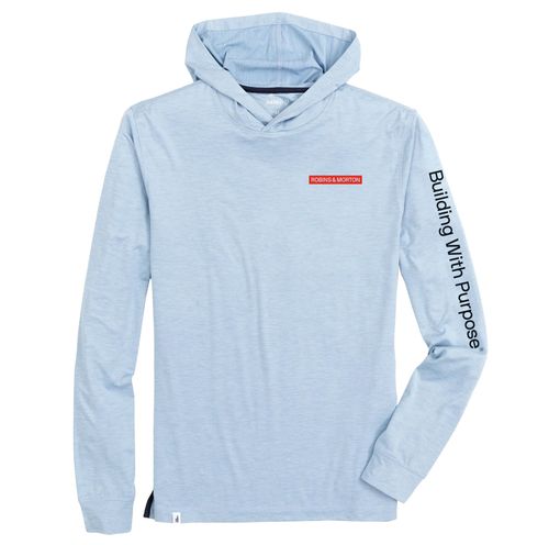 Johnnie-O Men's Blue Performance Hooded T-Shirt image thumbnail