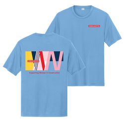 Image of Blue Women in Construction T-Shirt
