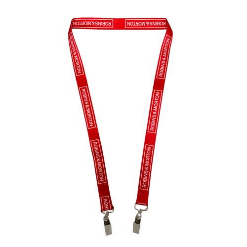 Red Double Clip Lanyard image thumbnail