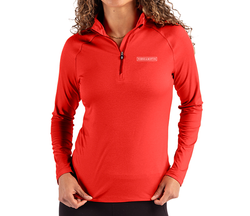 Image of Cutter & Buck Ladies' Red Coastline Quarter Zip