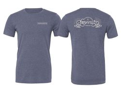 Image of Heather Navy Building with Purpose T-Shirt (Nashville)