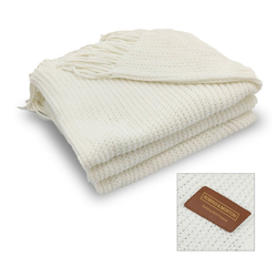 Image of Cream Throw Blanket