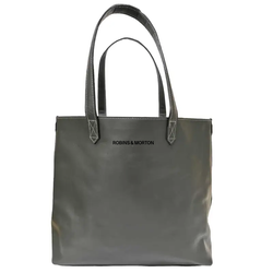 Image of Tica Black Leather Tote Bag