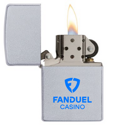Image of CASINO SATIN CHROME ZIPPO LIGHTER