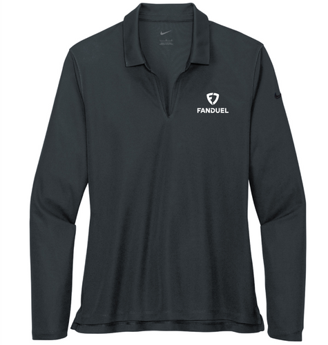 NIKE LADIES DRI-FIT LONG SLEEVE POLO image thumbnail