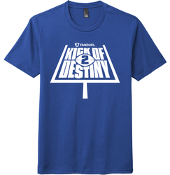 Image of KICK OF DESTINY2 TEE ROYAL BLUE