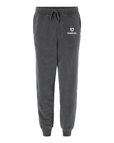 PIGMENT DYED FLEECE SWEATPANTS BLACK image thumbnail