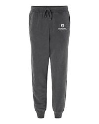 Image of PIGMENT DYED FLEECE SWEATPANTS BLACK
