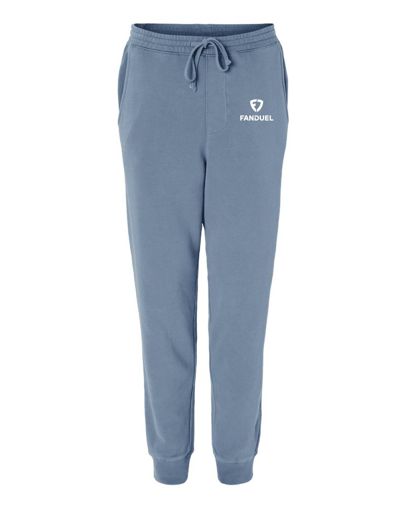 PIGMENT DYED FLEECE SWEATPANTS SLATE BLUE primary image