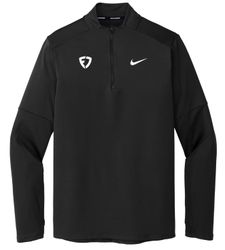 Image of NIKE DRI-FIT ELEMENT 1/2 ZIP TOP BLACK