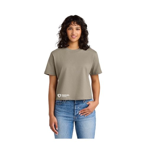 Women's Heavyweight Boxy Tee Tan image thumbnail