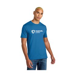 Image of District Perfect Weight Icon Tee Bright Blue