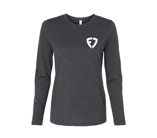 Womern's Bella Canvas Long Sleeve Dark grey heather image thumbnail